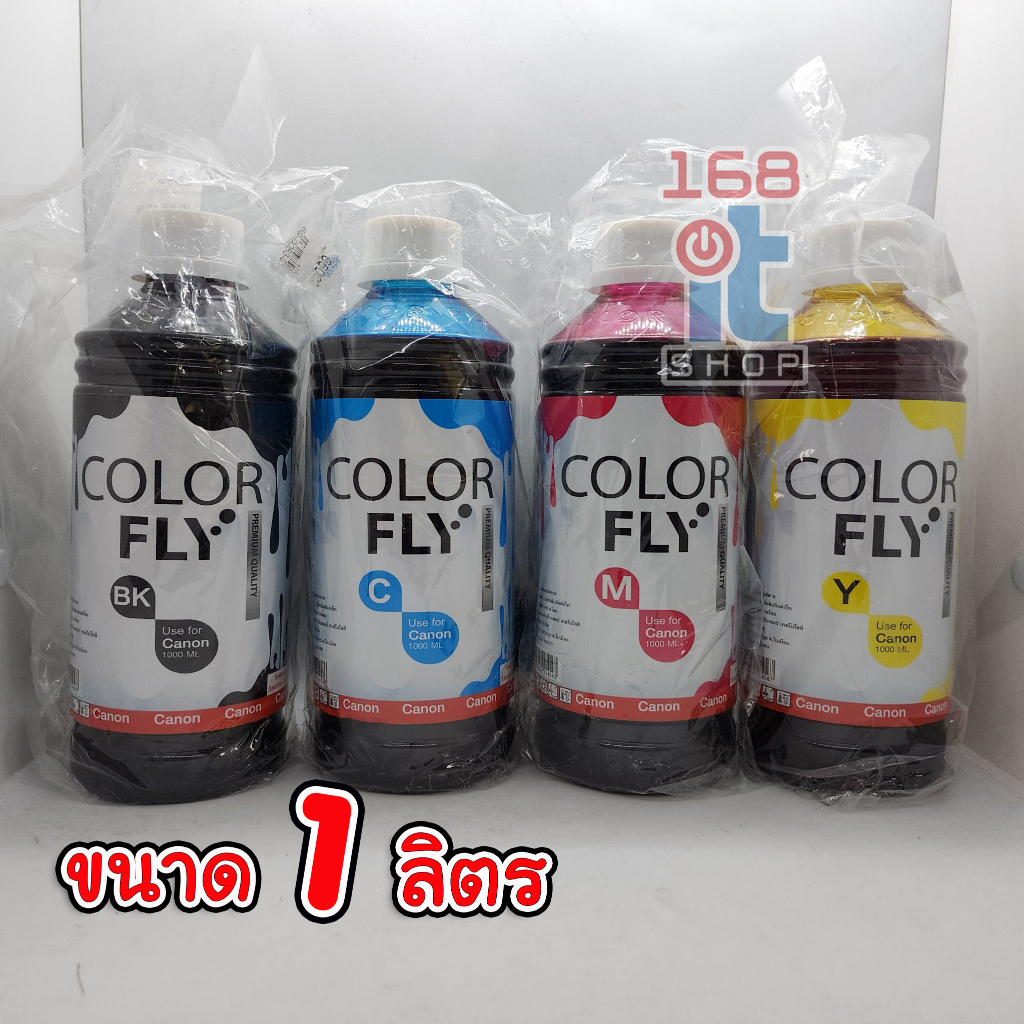 หมึกเติม Canon ขนาด 1 ลิตร COLOR FLY แท้ 100%
