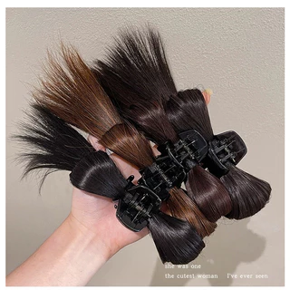 Half Hair กิ๊บหนีบปลอม กิ๊บหนีบผมครึ่งหัว เสกผมสวย ผมดูหนา ดูมีวอลลุ่ม แฮร์พีช