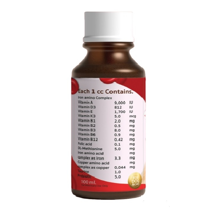 Vifermin วิตามินบำรุงเลือด สุนัขแมว เลือดจาง ท้อง ให้นมลูก แม่พันธุ์ ชนิดน้ำ 100 ml - รูปที่ 3