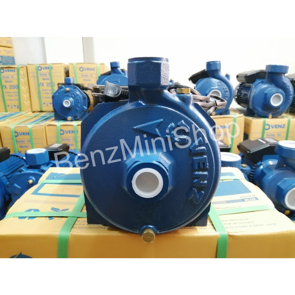 ปั้มน้ำหอยโข่ง 1 แรง ยี่ห้อVENZ รุ่น VM100 (1เฟส 2สาย) **รับประกัน 1 ปี** แท้100%
