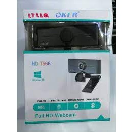 กล้อง Webcam OKER T566 ความละเอียด Full HD 1080P พร้อม ไมค์โครโฟนในตัว ตัวนี้ขอบอกว่าสุดๆ ภาพชัด สีแจ่ม