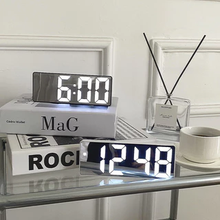 ✔[🇹🇭พร้อมส่ง🎁]นาฬิกา 3in1 มินิมอล สไตล์เกาหลี นาฬิกาบอกอุณหภูมิ นาฬิกาปลุก ins clock