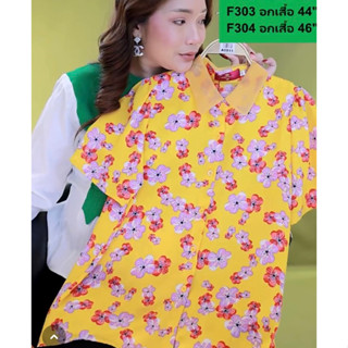 ZEEKFORYOU เสื้อ ปกแก้ว กระดุมหน้า แขนสั้น size S