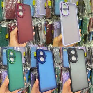 🇹🇭เคสขอบสีหลังขุ่นกล้องโครเมี่ยม‼️สำหรับรุ่น OPPO(ออปโป้) A9(2020),A5(2020),Reno7z,Reno8z,Reno8T(5g)