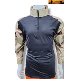 เสื้อCOMBATทะเลทราย เสื้อคอมแบท เกรดราชการ เนื้อนาโน
