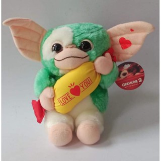 GREMLINS Gizmo (green/white) "I Love You" Plush Toy JAPAN 1993 ของเล่นตุ๊กตา (Jun Planning)