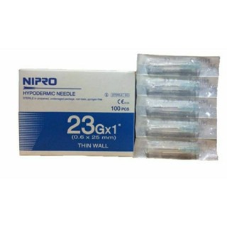 Nipro ยกกล่อง 100 ชิ้น เบอร์ 23×1 นิ้ว