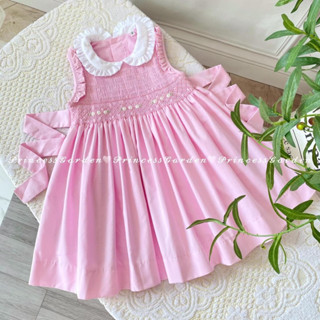 smock vintage girl new size 6y สำหรับน้อง 5-6 ขวบ