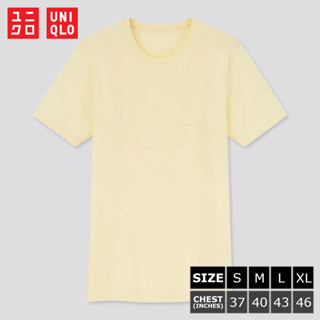 เสื้อยืดแขนสั้น Uniqlo Dry Color - 42 Light Yellow