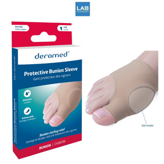 Deramed Footcare Protective Bunion Sleeve 1pcs/box - อุปกรณ์ผ้ายืดสวมเท้าแบบมีเจลสำหรับนิ้วหัวแม่เท้าเอียง 1ชิ้น/กล่อง