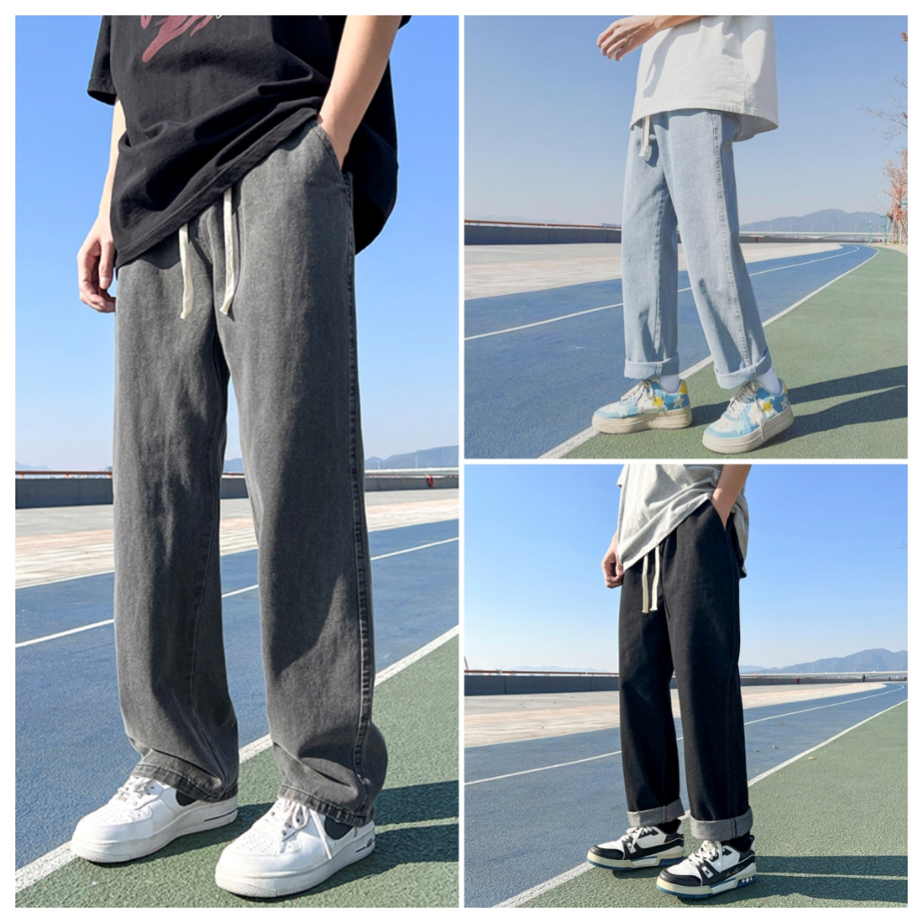 NEW Hot พร้อมส่งจากไทย กางเกงยีนส์ผู้ชาย ย้อนยุค Jeans