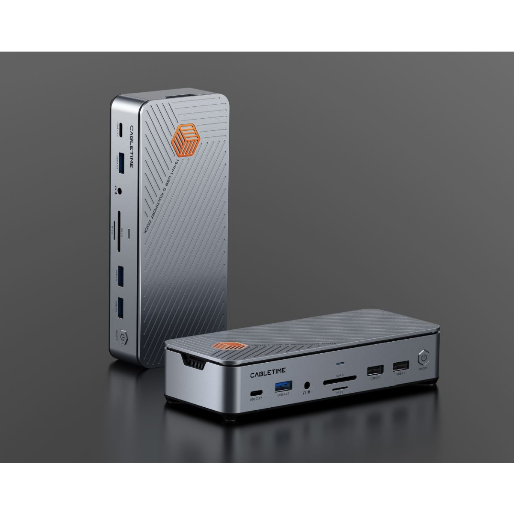 CABLETIME USB C 8K DOCKING STATION 15-in-1