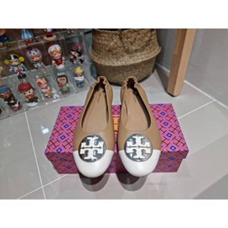 Tory burch womens claire cap toe ballet flats