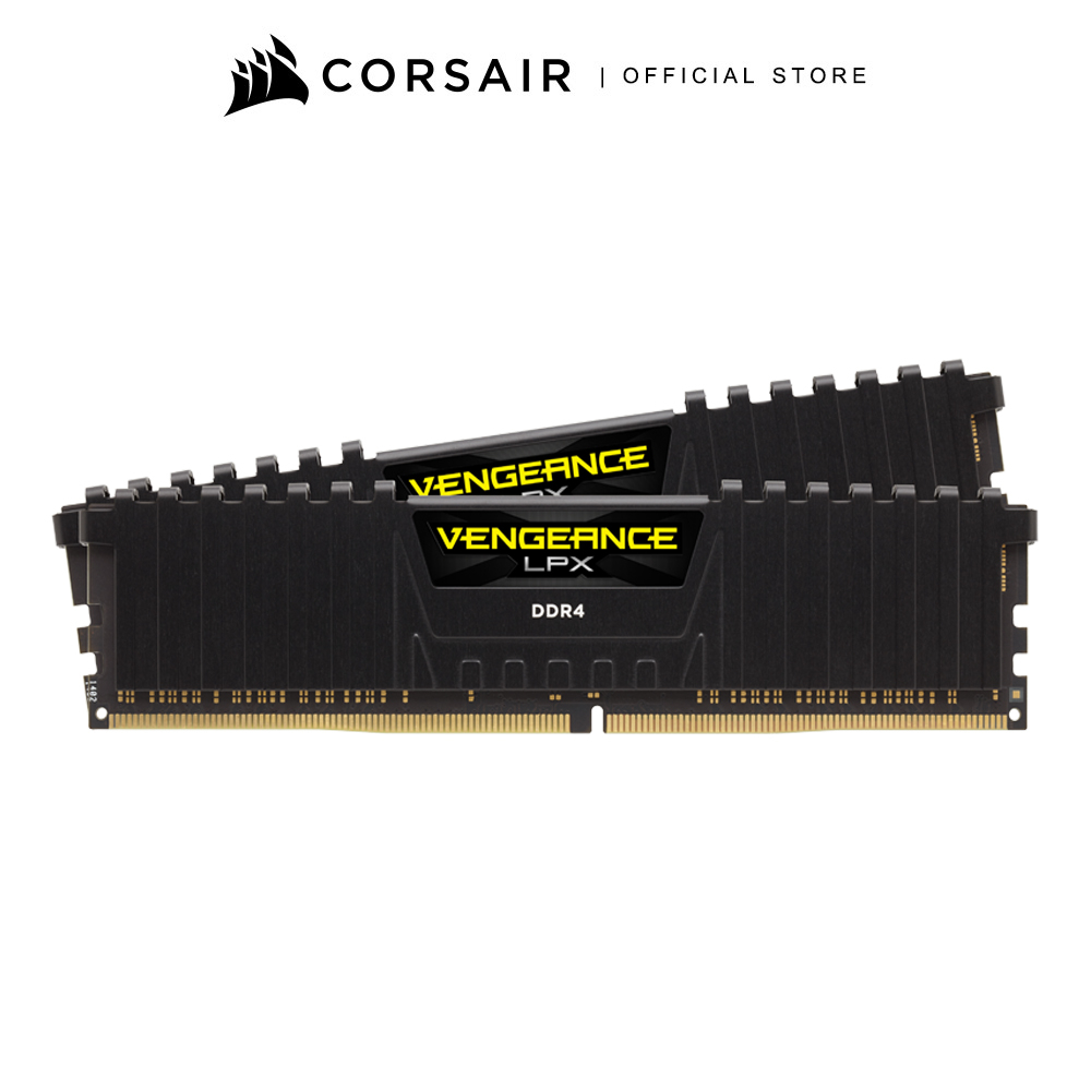 CORSAIR VENGEANCE LPX 32GB (2x16GB) DDR4 3200MHz - แรมคอมพิวเตอร์ (RAM) สีดำ