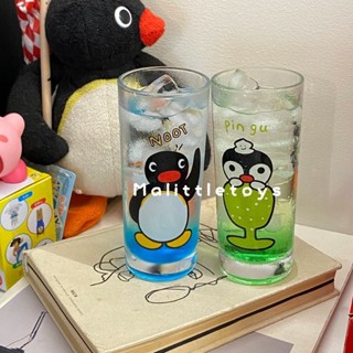 🐧พรีออเดอร์🐧~ แก้วน้ำลายน้องPingu*ลายน้องPingaน่ารักตะปุ๊กตะปิ๊ก ~