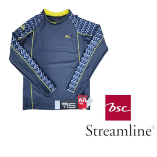 เสื้อว่ายน้ำชาย หญิง เด็กใส่ได้ ไม่มีฟองน้ำ เสื้อว่ายน้ำแขนยาว BSC Streamline