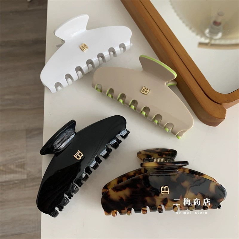 Letter B Clip กิ๊บหนีบผมเรียบหรู ขนาด 9cm. กิ๊บติดผม กิ๊บเกาหลี แฟชั่น