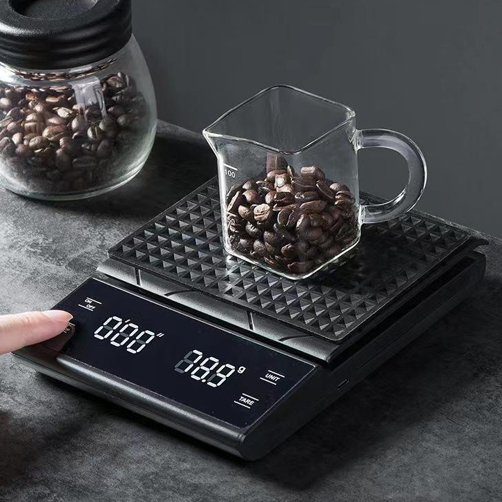 ตาชั่งดิจิตอล จับเวลาได้ เครื่องชั่งกาแฟ Coffee Scale 3kg/0.1g 5kg/0.1g