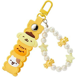 Sanrio Keychain with Beads Strap (Smiling) PomPomPurin pn Size is approx. 3.5 x 2 x 9cm