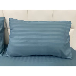 ปลอกหมอนใบใหญ่ จัมโบ้ size 24x35 นิ้ว ลายริ้วผ้าไทย ไมโครเทคหนา 560 เส้นด้าย