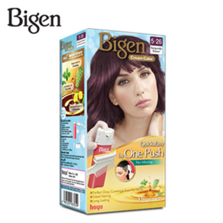 Bigen One Push 5-26 Burgundy Brown