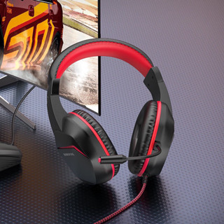 Borofone รุ่น BO104 Gaming Headphone หูฟังแบบครอบหัวพร้อมไมค์ในตัว เหมาะสำหรับเล่นเกมส์ และเรียนออนไลน์