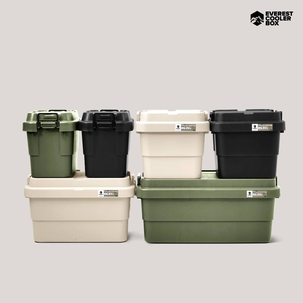 ถูกที่สุด!! ลังเก็บของ STACKING CONTAINER  ลังแคมป์ปิ้ง ลังhulker กล่องindex  ขนาด 30,50,70 ลิตร Camping Box