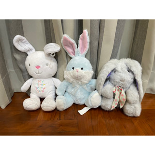 ตุ๊กตา งานสัตว์ กระต่าย งานวินเทจ ขนนุ่ม ขนเก่า  Bunny Rabbit Plush งานลิขสิทธิ์ แท้ ญี่ปุ่น อเมริกา