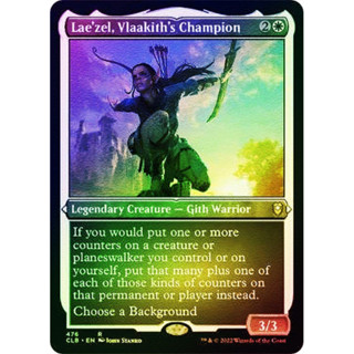 [MTG] Laezel, Vlaakiths Champion [CLB] [WHITE] [RARE] [FOILEtched] [ENG] (การ์ดเมจิค / Magic the Gathering)