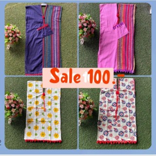 งานsale100 (1-3 ขวบ) sale sale 100.- ชุดเดรสพื้นเมืองของเด็ก