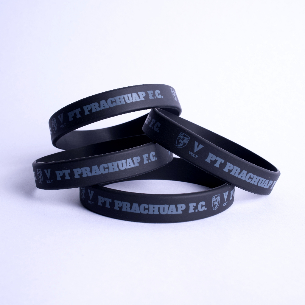 VOLT ริสแบนด์ พีที ประจวบ เอฟซี สีดำ WRISTBAND PT PRACHAP FC BLACK WB-0004