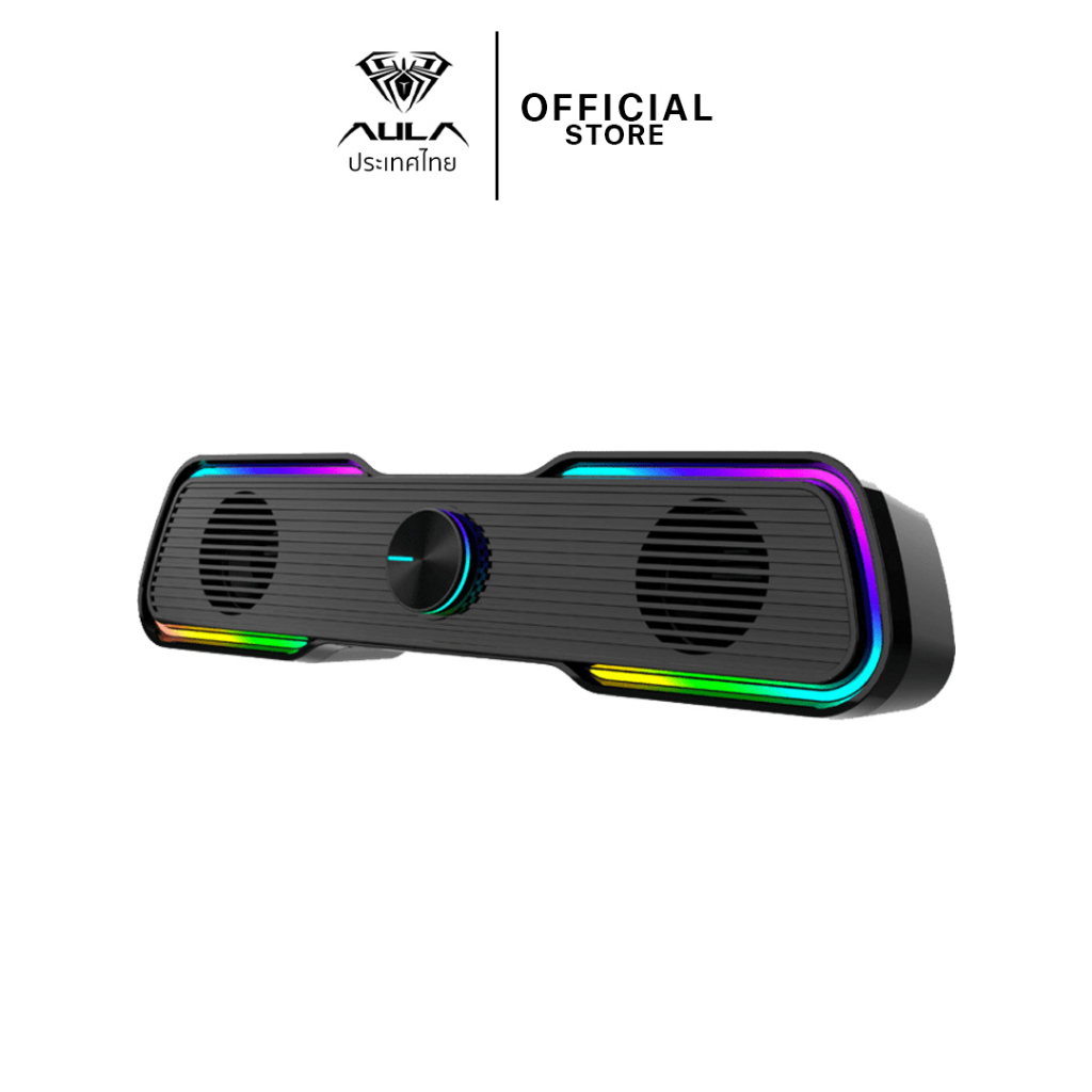 ลำโพง - AULA N169 - Multi-Colour Gaming Desktop Speaker Soundbar