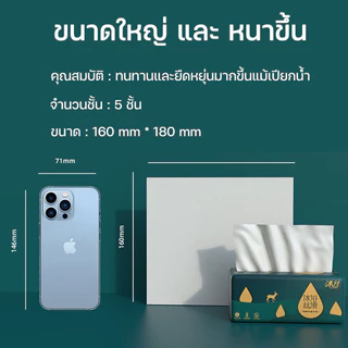 ทิชชู่ POP UP ห่อเล็ก แบบเหนียวนุ่ม หนาพิเศษ 4 ชั้น ทิชชู่เช็ดหน้า ทิชชู่พกพา มี 2 ขนาด