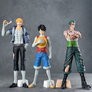 One Piece Luffy Solo Sanji มาในชุดผ้าพันแผล บาดเจ็บทั่วตัว งานตัวใหญ่ PVC Figure 26-29 cm