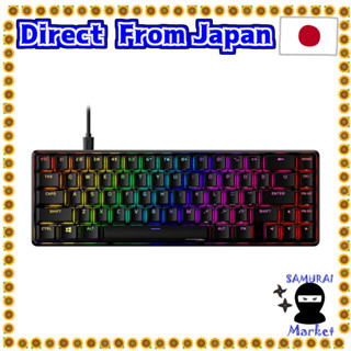 【Direct From Japan】 Hyperx Alloy Origins 65 Small RGB Mechanical Gaming Keyboard HYPERX Red Axis Gamer 2 -year warranty 4P5D6AA #Aba Black