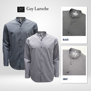 Guy Laroche เสื้อเชิ้ตคอจีน ทอลายในตัว มี 2 สีให้เลือก รุ่น (BAB5210S3)