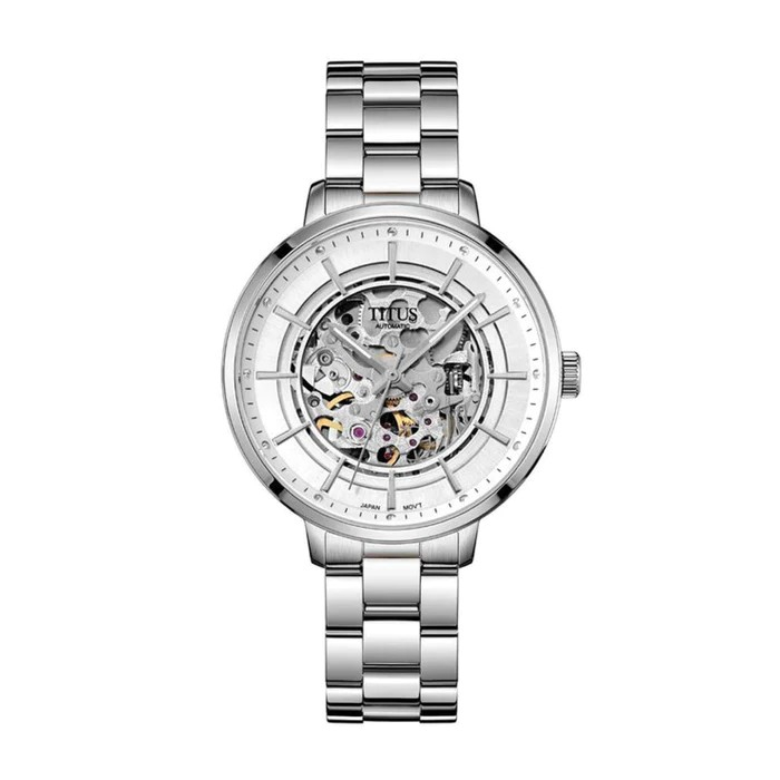 Solvil et Titus (โซวิล เอ ติตัส) นาฬิกาผู้หญิง Enlight Skeleton ระบบออโตเมติก สายสแตนเลส ตัวเรือน 36 มม. (W06-03306)