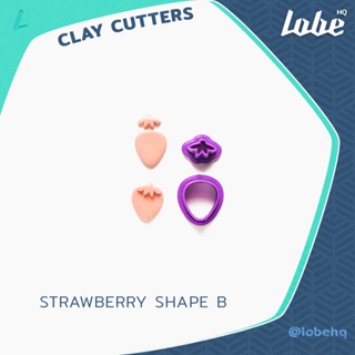 Strawberry Shape B Clay Cutter/ Clay Tools/ Polymer Clay Cutter/แม่พิมพ์กดดินโพลิเมอร์รูปทรงสตรอเบอร์รี่ B