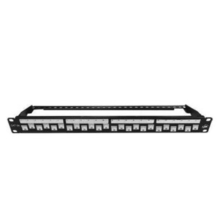 US-3224A Patch Panel 24 Port Cat6A Auto Shutter w/Cable Managment Link