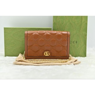 👜👜กระเป๋าสวย สภาพดีค่ะ Very Good Con GG MATELASSÉ CHAIN WALLET