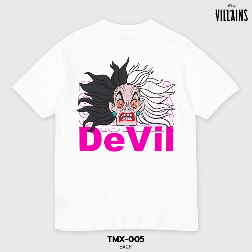 Power 7 Shop เสื้อยืดการ์ตูน "Villains" ลิขสิทธิ์แท้ DISNEY (TMX-005) — صورة 3