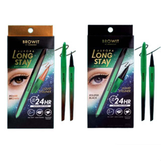 (แท้) BROWIT AURORA LONG STAY EYELINER บราวอิท ออโรร่า ลอง สเตย์ อายไลน์เนอร์ 0.5g