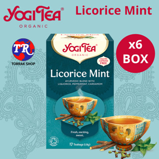 Yogi Tea Licorice Mint 17 teabag ชาสมุนไพร มินต์ ชะเอม 17 ซอง แพ็ค 6 กล่อง