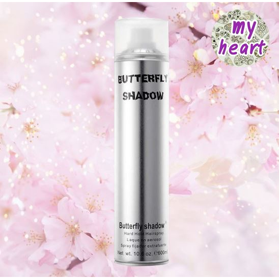 Butterfly Shadow Hard Hold Hairspray 150/320/600 ml สเปรย์กาวเซ็ทวิก