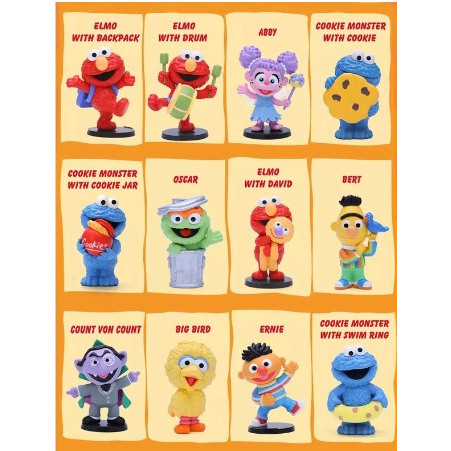 [งานแท้/มือ1] POP MART Elmo PopMart Arttoy Designer toy Sesame Street Basic (ABBY)
