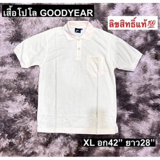 🚩ส่งฟรี🚩เสื้อโปโล XL อก42 Goodyear ลิขสิทธิ์แท้💯🏁