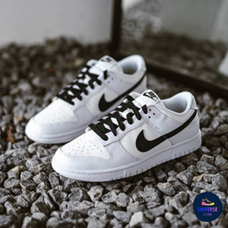 [ของแท้ ส่งฟรี จากไทย] NIKE DUNK LOW RETRO [101WHITE/BLACK] MDJ6188