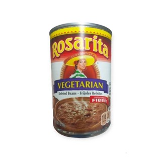 Rosarita Refried Beans Vegetarian454g.ถั่วผสมผักในน้ำเกลือ โรซาริต้า 454กรัม