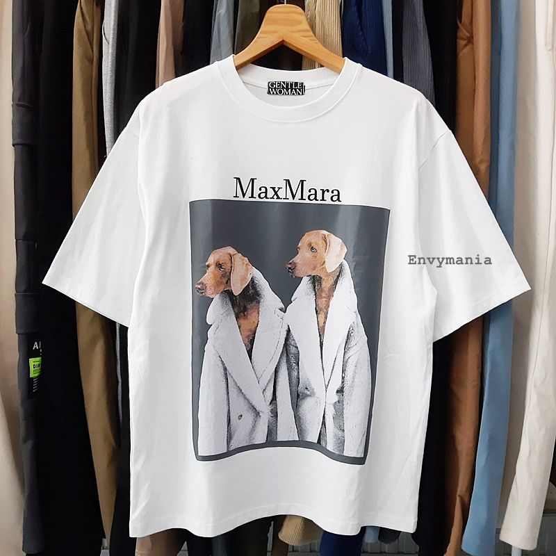 เสื้อยืดสตรีท Oversize ลาย Max Mara