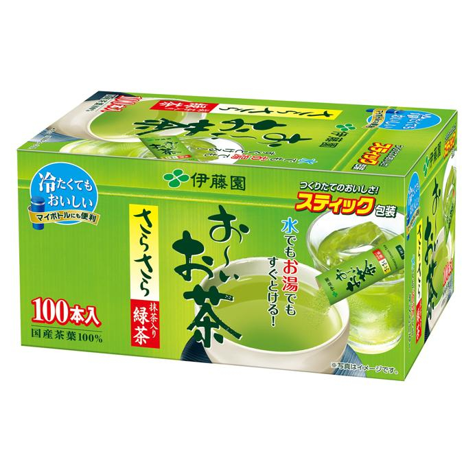 ITOEN Ohi Ocha Green Tea Powder (Japan Imported) อิโตเอ็น ชาเขียวญี่ปุ่น ปรุงสำเร็จชนิงผง 100ซอง